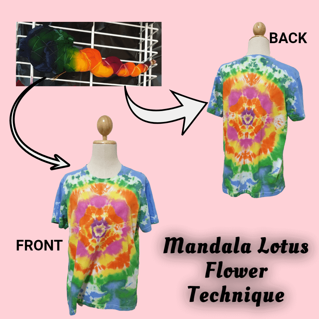 lotus flower tie dye shirt